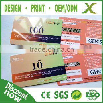 Free design international calling cards/ PVC Scratch card/ CR80 PVC Card