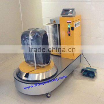 Hotel use plastic film luggage wrapping machine