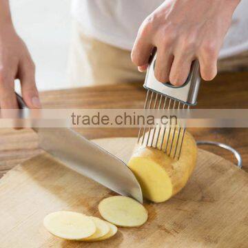 New Design Stainless Steel Onion Slicer Holder /onion Slicer /onion Cutter photo-3