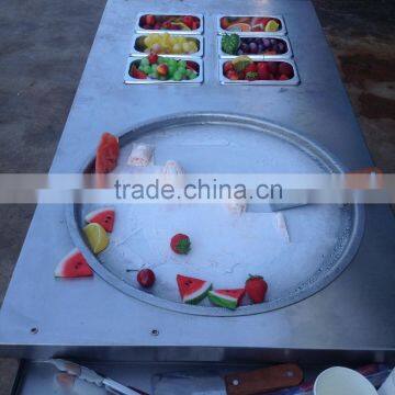 2016 Frozen Yogurt Fruit Instant Ice Cream Rolls Machine With Real Fruits in Thailand photo-4