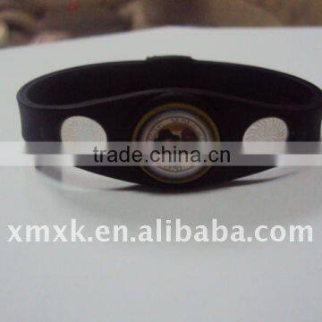 custom health energy silicone ion balance bracelet