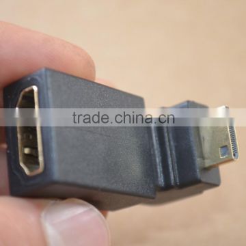 Mini HDMI Male C TO HDMI Type A FEMALE 90 degree Down Right Angled Adapter