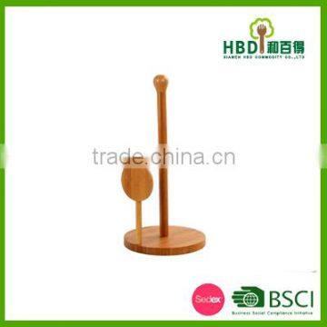 High Quality Bamboo Paper Towel Holder