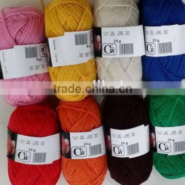 25g, 30g,35g, 40g polyester knitting yarn in balls for AFRICA