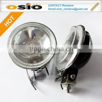 4 inch Round 112 Fog Light SET Auto Halogen Crystal Sealed Beam headlight H3 with support