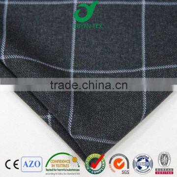 2016 China cheap wholesale poly viscose big beautiful checks design noble men women suiting uniform clothing fabric