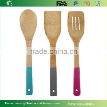 Color Handled Bamboo Cooking Tool Set