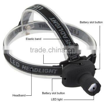 Sidiou Light 3 Modes 500 Lumens LED Headlight Headlamp Flashlight High Power Frontal Lantern Zoomable Head Torch Light Power By photo-2