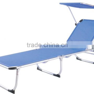 Patio aluminum sun lounge chair