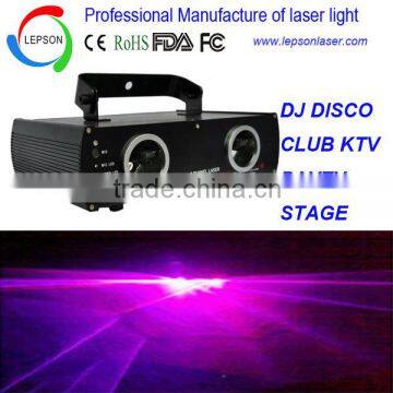 Double head purple color laser effect light