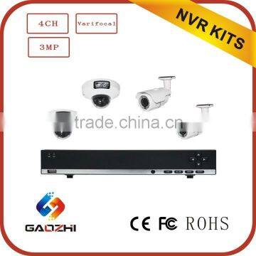 4CH NVR CCTV Kits- -3MP outdoor POE IP Camera NVR Kits