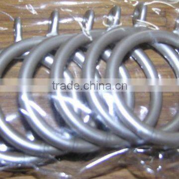 28 x 40mm Factory Direct Silver Grey Plastic Curtain Rings