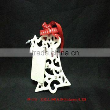 Christmas decoration ceramic cutoff white gift