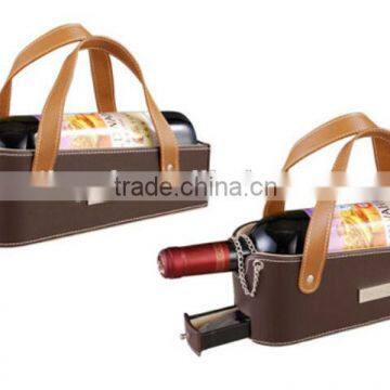 Christmas Gift Leather Wine Bottle Holder