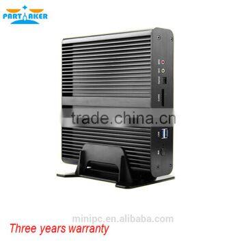 Embeded Fanless Desktop Computer Mini PC Core i7 5500u with with Dual HD Dual COM Dual Lan