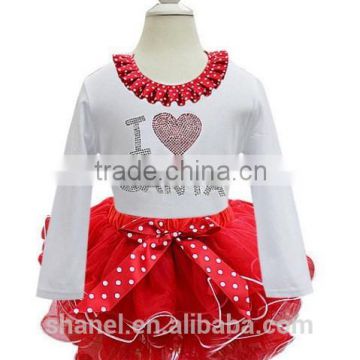 2015 Christmas/New year girls princess dress splicing girls fancy dress Christmas dress