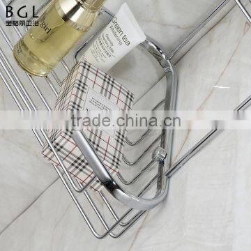 Aluminum Double Layers Corner Basket Accessories for Bathroom photo-4