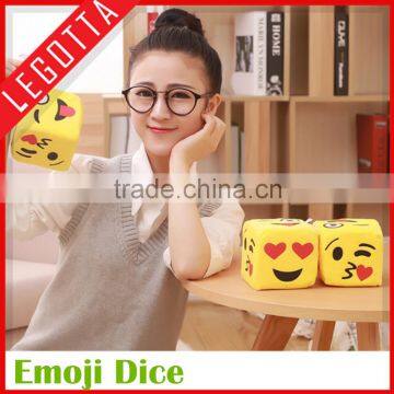 Unique design hot selling creative adult novelty plush dice custom