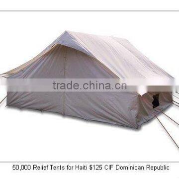 4x4m Emergency Tent for Disaster $125 CIF Dominican Republic