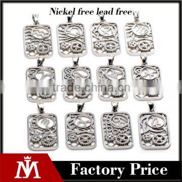 Any of the Twelve Animals Pendant Necklace Simple Dog Tag Stainless Steel Necklace Jewelry
