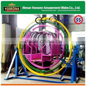 Completely Service Amusement Theme Park Rides Human Gyroscope With 2 Seats