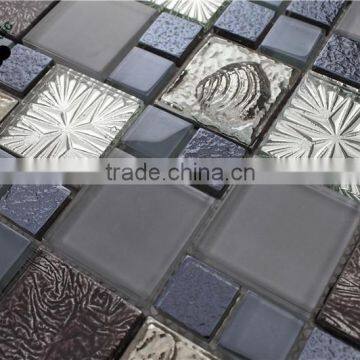 SMP19 New Arrived Mosaic Puzzle Metal Mixed Mosaic Glass Mosaic Tile photo-4