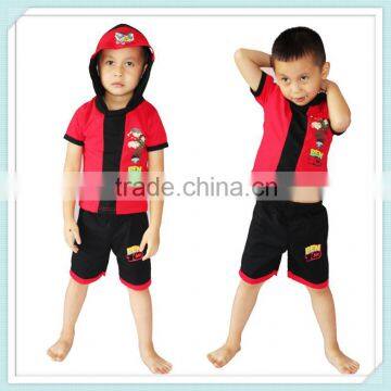 New Cheap ben 10 childrens t-shirt and short pants 100% cotton little printing boy ben 10 t-shirt short sleeve hoodie pants