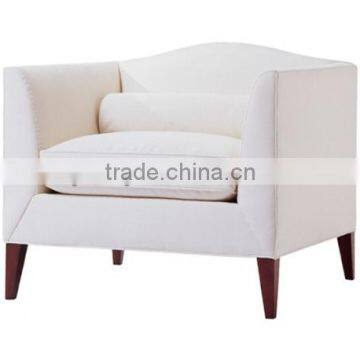 white comfortable linen sofa