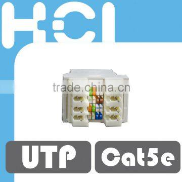 Network Solution Cat 5e 180Degree UTP Modular Keystone Jack photo-5