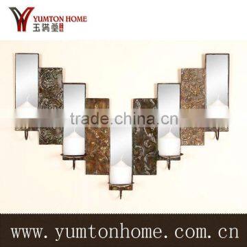 Metal lantern with flower for decorations