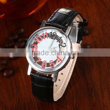 Promotional Geniune Leather Band Steel Quartz Watches for Business Men photo-5