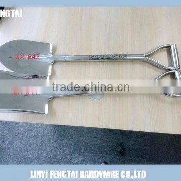 Farm Tool Round Stainless Steel Snow Shovel