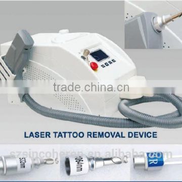 1064nm 532nm Laser Tattoo Removal Q-Switch ND YAG Laser