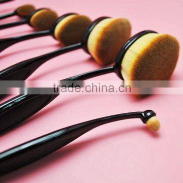 10Pc/Set Beauty Tools Toothbrush Shaped Foundation Eyebrow Eyeliner Lip Facial Makeup Oval Brushes