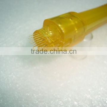 yellow color 35 pins micro derma roller/ derma stamp/ derma stamp roller