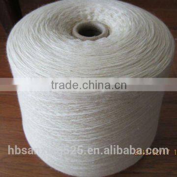 DISCOUNT!! 32NM/2ply 50% Australia Wool and 50% Acrylic Blend Yarn, Raw White Color. photo-5