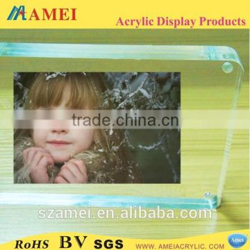 Baby loving acrylic handmade photo picture frame magnetic photo frames/acrylic photo frame