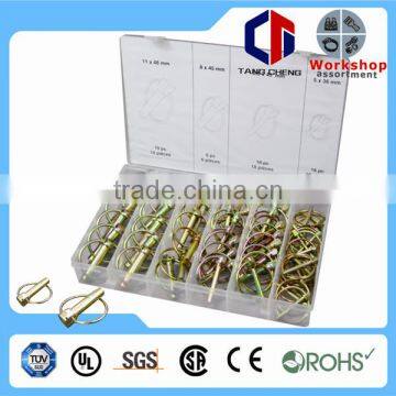 Hardware 50PC High Quality Safety Lynch Pins Cotter Pin Bolt Assortment Kit Set