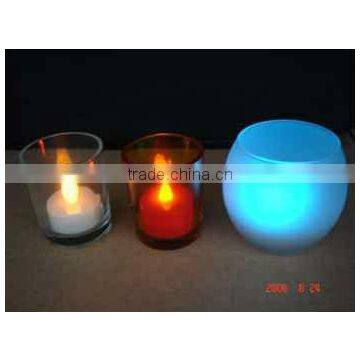 european glass candlestick, glass jars for candles