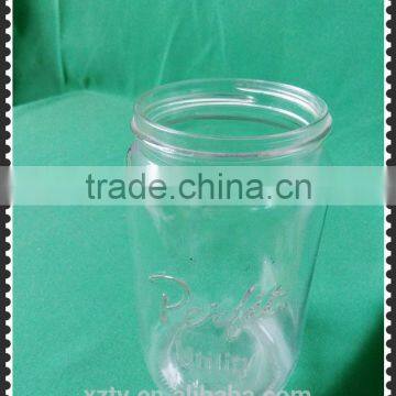 900ml glass round spice bottle for apple jam