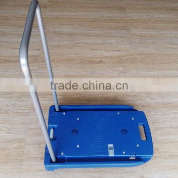 Portable Noiseless trolley Small pull platform trolley Little flatbed trolley carrier with four wheels