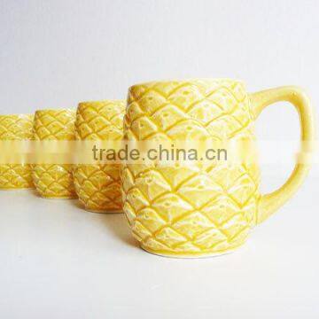 2015 New Ceramic 3D 14OZ Pineapple Mug photo-2
