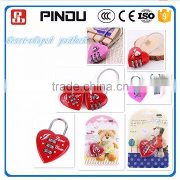 digital love heart shaped padlock