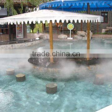 Hot spring cold fog water fountain