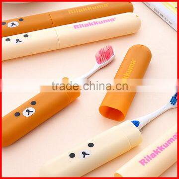 Portable Cartoon Rilakkuma Bear Mini ABS ToothBrush Box Case Traveling Toothbrush Storage Box Holder Toothvrush Covers photo-2