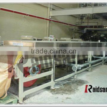 Polyester rosin steel band granulaitng system