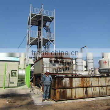 New Tech waste oil pyrolysis oil distillation plant,scrap tyre recycling plant