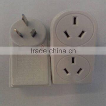 1PC 2SOCKET DOUBLE ADAPTOR-SURGE PROTECTOR