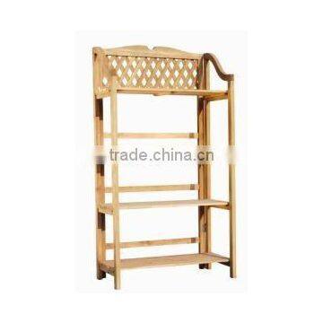 FSC Folding 4 Tier Planter Shelf in gardon for wholesale WITH BSCI