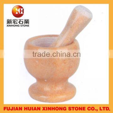 natural granite stone mortar and garlic crusher for stoneware bowl set